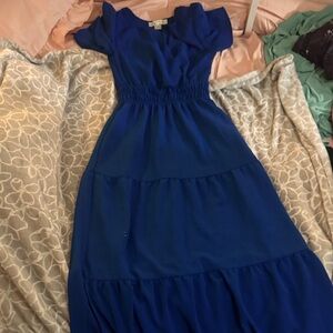 Monteau Royal Blue Maxi Dress